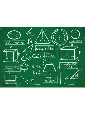 Prime Concept Hacim Formülleri Matematik Posteri 70X100 cm - Vinil ( Branda )