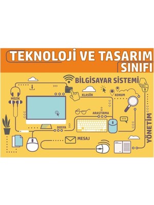 Prime Concept Teknoloji ve Tasarım Sınıfı Posteri 50X70 cm