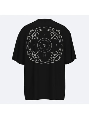 Fandr Studio Siyah Oversize Or'zeth Unisex T-Shirt