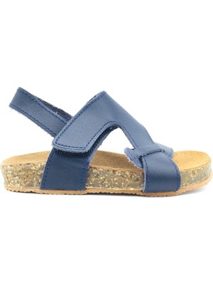 Nubebe -281 Mantar Taban Çapraz Bantlı Deri Sandalet