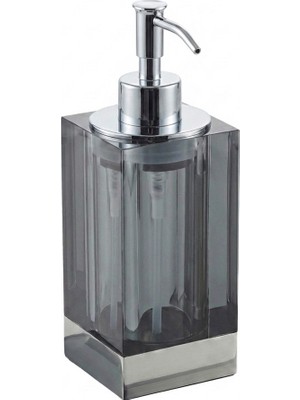 Kobos Gri Cam Sıvı Sabunluk Krom KBW30000-C