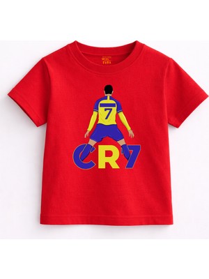 Rabona Fashion Cr7 Yellow Blue Legend Çocuk T-Shirt