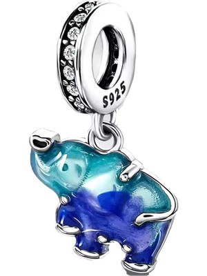 Fubena Mavi Murano Fil Sallantılı Charm