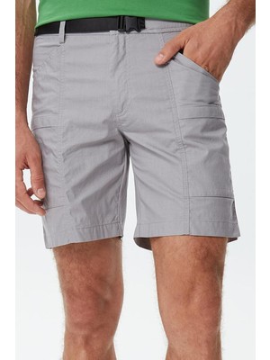 Lacoste Men's Regular Fit Cotton Bermuda Shorts Grey Erkek Pamuklu Bermuda Şort Gri