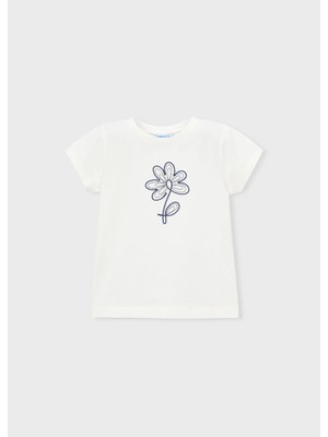 Mayoral Kız Çocuk Tshirt Krem