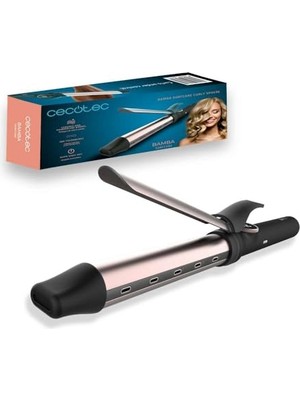 Esranın Dünyası Bamba Surfcare Curly Sphere Saç Maşası, 28 mm Seramik ve Turmalin Silindir, Daha Az Elektriklenme, LCD Ekran, 120-210°C, 360° Döner 1,8 M Kablo, Otomatik Kapanma, Soğuk Uç