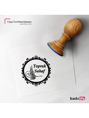 Baskı Life Kişiye Özel Kitap Damgası Kitap Mührü Kaşe Kitap Mühür Özel Damga 113