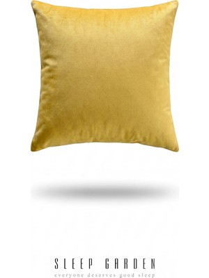 Sleep Garden Erguvan Serisi Kadife Gold Dekoratif Kırlent 45X45