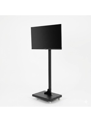 FORMVİA Ayarlı Tv Standı – Tekerli Tv Askısı – Hareketli Tv Standı – 22″ – 43″ Tv ile Uyumlu – Metal – Siyah