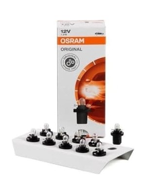Esranın Dünyası Osram 2721MF Siyah Soketli Mini Dipsiz Gösterge Ampul 12V 1.2W 10 Adet Osr