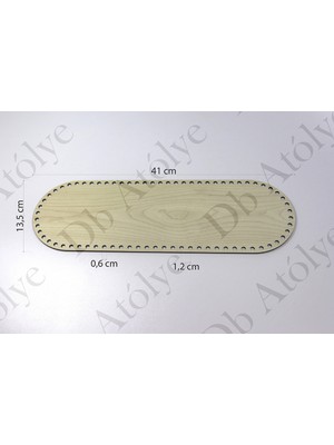 Rattan Örgü Plakası Oval 13X41 cm - Bambu Sepet Altlığı - Örgü Sepet Supla