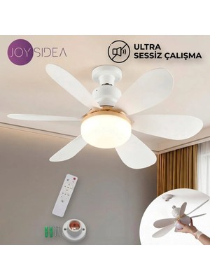 JOYSIDEA | Led Işıklı Uzaktan Kumandalı Tavan Vantilatörü Qysf-300