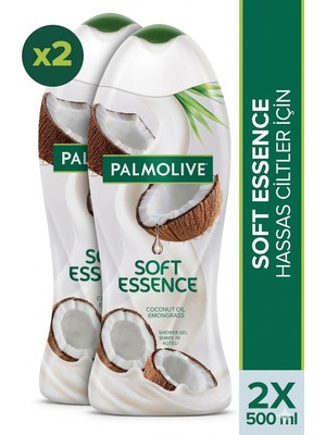 Hindistan Cevizi Aromalı Palmolive Soft Essence 500 ml Duş Jeli 2'li Set