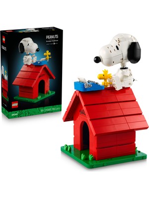 LEGO® Ideas Peanuts: Snoopy’nin Köpek Kulübesi 21368 - Yetişkinler için Snoopy Figürü İçeren Model Yapım Seti (964 Parça)