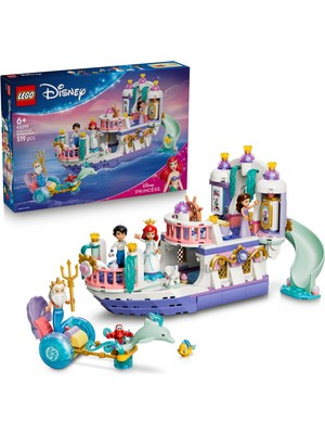 LEGO® ǀ Disney Princess Ariel’in Kraliyet Düğün Gemisi - Yapım Oyuncağı + 7 Karakter, 6 Yaş ve Üzeri - 43299