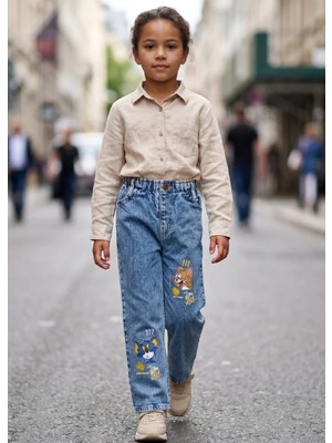 Kaizer Jeans Kar Yıkama Tom Desenli Çocuk Pantolonu