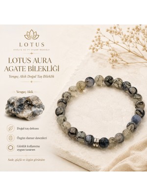 💎 Aura Yengeç Akik Premium Bileklik – Yengeç Akik & Hematit Doğal Taş Bileklik | Lotus Atölye ve İyi Yaşam Merkezi