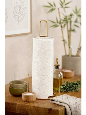 Kitchen Life Paslanmaz Metal Peçetelik-Rulo Kağıt Havluluk 29 cm