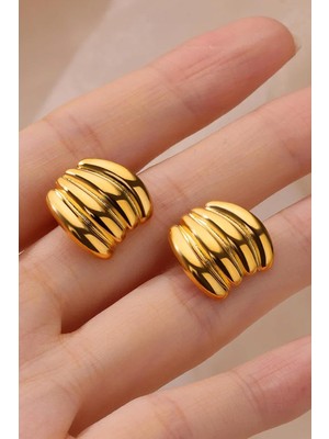 New Obsessions Harmony Gold Çelik Kadın Küpe