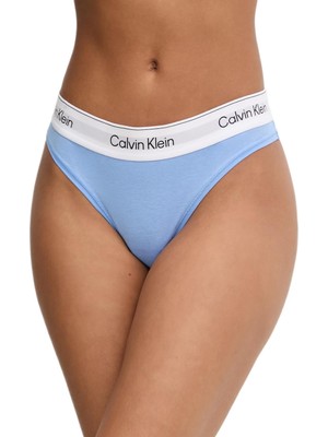 Calvin Klein Kadın Mavi Brazilian Külot LV00QF8522