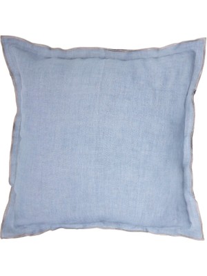 Yargıcı Çift Tarafı Renkli Keten Kumaş Kare Yastık(45x45 Cm)