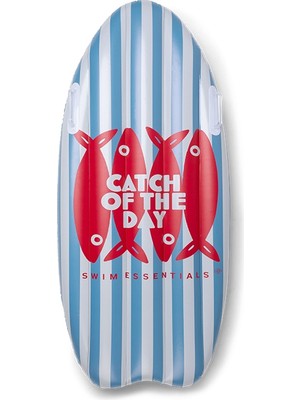 Swim Essentials Cath Of The Day Surfboard Tutacaklı Şişme Deniz ve Havuz Yatağı