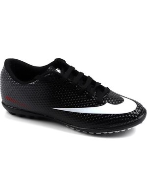 Mergenshoes 401 Siyah Halısaha Erkek Çocuk Futbol Spor Ayakkabı