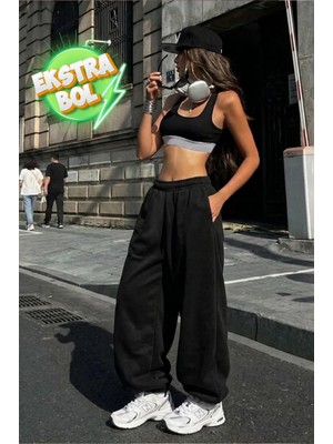 Vladivosto Paçası Lastikli Baggy Oversize Yazlık Büyük Beden Eşofman Altı