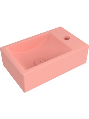 Bocchı Bocchi Milano Dar Sağ Lavabo 37 cm - Mat Somon - 1419-032-0126