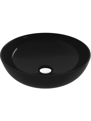 Bocchı Bocchi Sottile Slim Line Tezgah Üstü Yuvarlak 38CM. Siğ Lavabo - P.si̇yah - 1494-005-0125