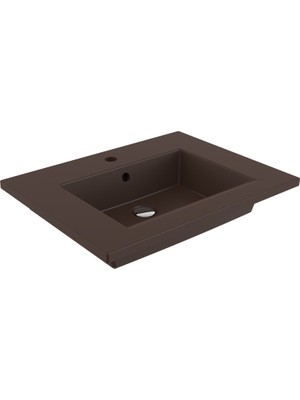 Bocchı Bocchi Milano Etajerli̇ Lavabo 60 cm - Mat Kahve - 1161-025-0126