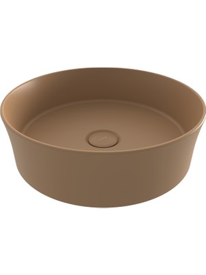 Bocchı Bocchi Sottile Slim Line Tezgah Üstü Yuvarlak 38CM. Lavabo - Mat Kaşmi̇r - 1478-011-0125