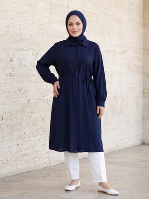 Miostil Oversize Tunik-Lacivert