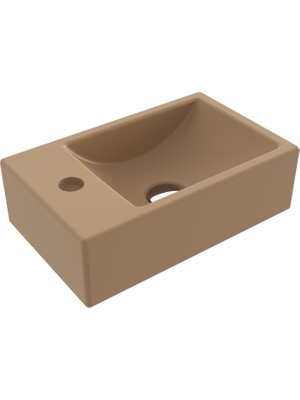 Bocchı Bocchi Milano Dar Sol Lavabo 37 cm - Mat Kaşmi̇r - 1418-011-0126