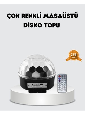Renklime Rgb LED Disko Topu Projektör – Ev Partileri, Doğum Günleri ve Eğlence Için Işık Şovu - Lisinya