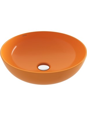 Bocchı Bocchi Sottile Slim Line Tezgah Üstü Yuvarlak 38CM. Siğ Lavabo - P.mand. Sarisi - 1494-021-0125