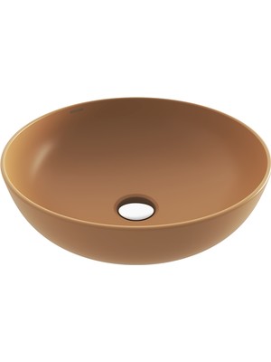 Bocchı Bocchi Sottile Slim Line Tezgah Üstü Yuvarlak 38CM. Siğ Lavabo - Mat Kaşmi̇r - 1494-011-0125