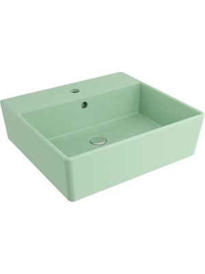 Bocchı Bocchi Milano Lavabo 50 cm - Mat Mi̇nt Yeşi̇l - 1216-033-0126
