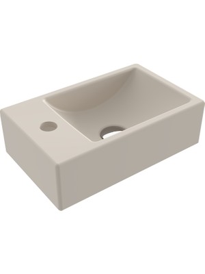Bocchı Bocchi Milano Dar Sol Lavabo 37 cm - Mat Yasemi̇n - 1418-007-0126