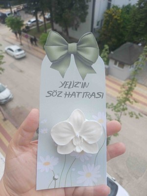 Opulent Accessories Orkide, Çiçek Hediyelik Mum 15 Adet, Söz Nişan,nikah,kına,okul Hediyelik, Mezuniyet Hediyelik,kurumsal Hediyelik Kartli Hediyelik Mum
