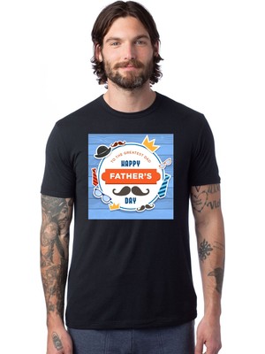 Mr.Thinker Mr.thınker Regular Unisex T-Shirt Siyah 'özel Günler/babalar Günü8' 1t Baskılı