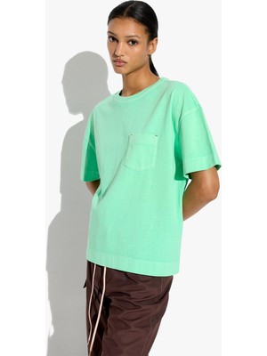 Parfois Kadın Cepli Düz Pamuklu T-Shirt