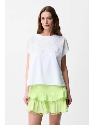 adL  Baskılı T-Shirt Kemik 11546671002