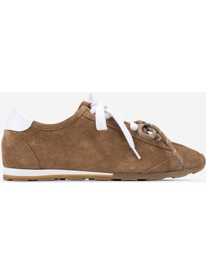 Valmenti Kadın Hakiki Deri Kahverengi Sneakers & Spor Ayakkabı 154 7028 Bn Ayk Y26 Sıgaro Suet