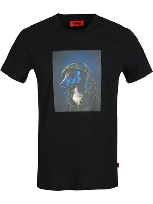 John Frank The Dog Erkek Baskılı T-Shirt