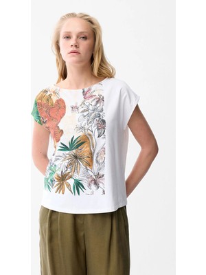 Love My Body  Baskılı T-Shirt Kemik 175L9970003