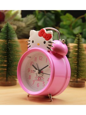 Hello Kitty Masa Saati & Çalar Saat - Kırmızı