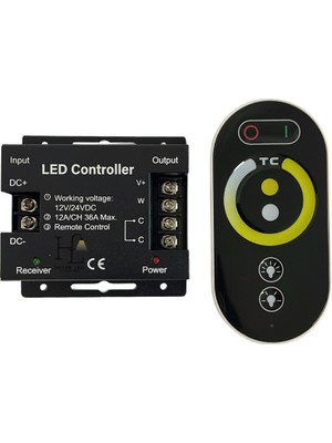 Hazar Led 12-24 Volt 36 Amper Cct-Tunable Dokunmatik (Touch) LED Kontrol Kumandası Rf (Kodlu)