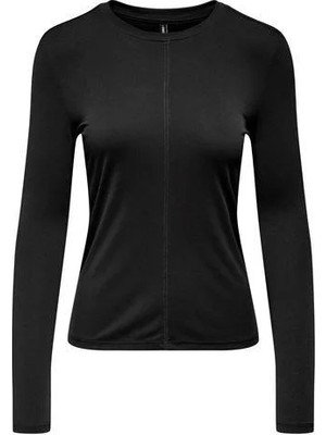 Only Onlfree Life L/s Rib Top Jrs Kadın Uzun Kollu T-Shirt Siyah (15356058)