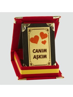 Zero Land Ilkeshop Canım Aşkım Plaketi-Kırmızı